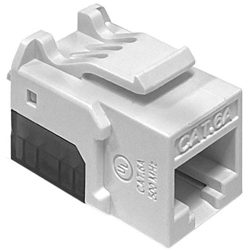 Platinum Tools FR7054 CAT6a Keystone Jack, White