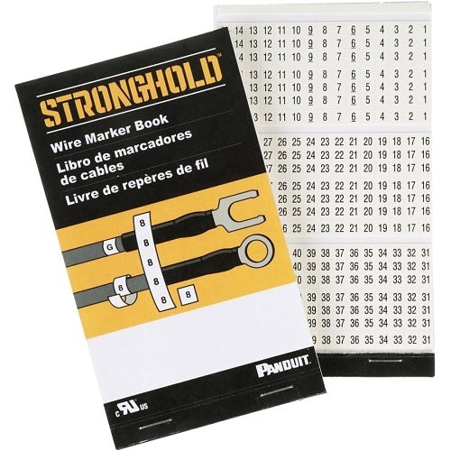 Panduit PCMB-15 Label Maker, Pre-Printed WM Book Vinyl Cloth, .22\\" W
