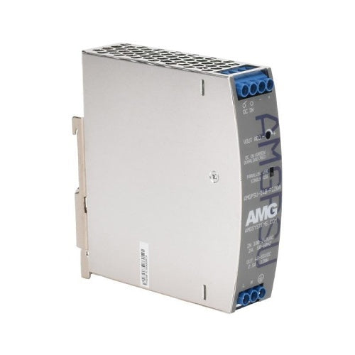 AMG Systems AMGPSU-I48-P120A-K Industrial Power Supply with DIN-Rail Mounting, 52VDC, 120W, Fault Relay Output