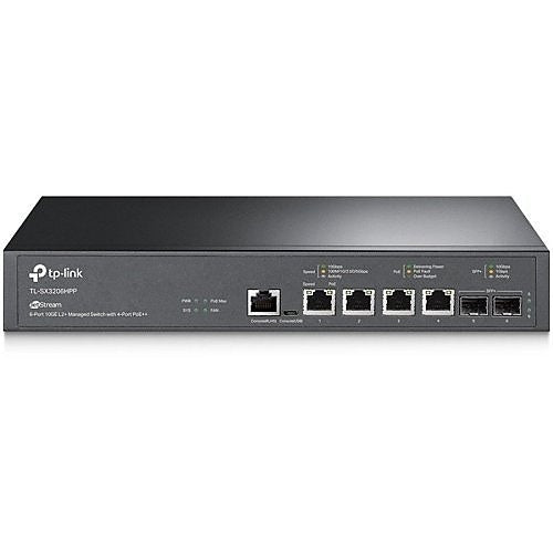 TP-Link SX3206HPP Omada Access Max 6-Port 10GE L2+ Managed Switch with 4-Port PoE++