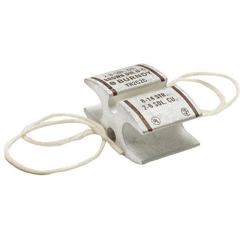 Hubbell HYH2C2C Grounding and Bonding, Copper H-Tap, 2, #2 AWG, Index C Brown