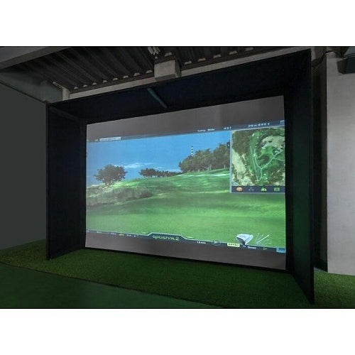 Elite Screens GSB10X10-IPW1145 GolfSim Bay Series Impact 1145 Golf Simulator Enclosure, 10\' x 10\', White
