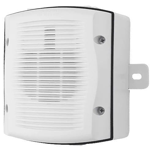 System Sensor SPWKA SpectrAlert Advance Outdoor, Dual-Voltage, Wall Mount Evacuation Speaker with Back Box, White