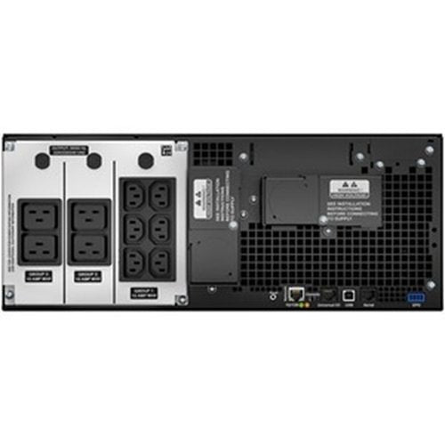 APC SRT6KRMXLI Smart-UPS On-Line, kVA 6 kW, Rackmount 4U, 230V, 6x C13, 4x C19 IEC Outlets, Network Card+SmartSlot, Extended Runtime, with Rail Kit