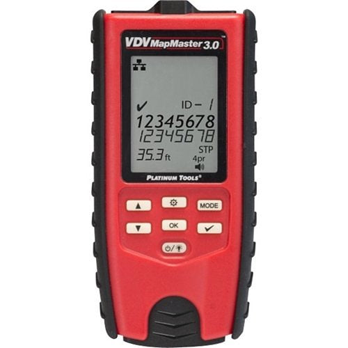 Platinum Tools T130K5 VDV MapMaster 3.0 Network and Coax Cable Field Tester Kit with Case