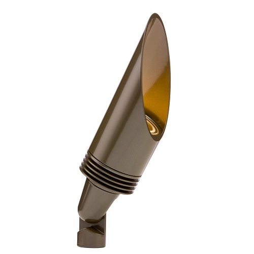 FX Luminaire NP-9LED-LS-BZ Designer Collection Series NP Accent Light, 11.1W, 12.2VA, 60° Angled Long Shroud, Black