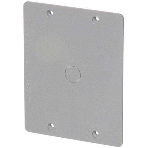 Arlington EB0708BP x x 3.5\\" Heavy-Duty Non-Metallic Enclosure Box with Back Plate, NEMA3R, Gray
