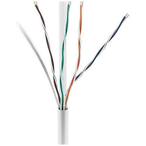 ADI 0E-CAT6PWH CAT6 23/4 Plenum Cable, UTP, CMP/FT6, 1000\' (304.8m) Reel in Box, White Image of 0E-CAT6PWH