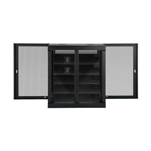Eaton Tripp Lite SRW18UHD SmartRack Heavy-Duty Low-Profile Server-Depth Side-Mount Wall Mount Rack Enclosure Cabinet, 32.5\\" (83cm), 500lb, (226.8 kg), 18U