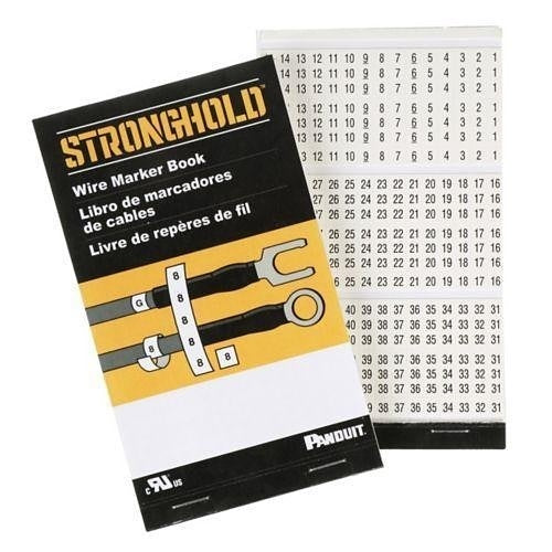 Panduit PCMB-12 Label Maker, Pre-Printed WM Book Vinyl Cloth, .22\\" W