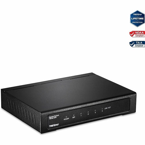 TRENDnet TEG-S51SFP 4-Port Gigabit Switch with SFP Slot