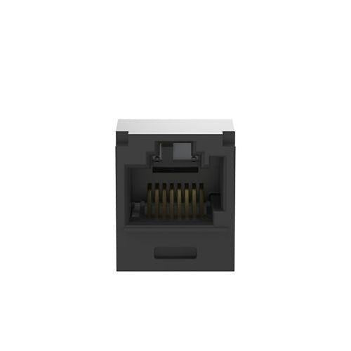 Panduit CJK6X88TGBL Mini-Com CAT6a UTP RJ45 TG Keyed Jack Module, Black