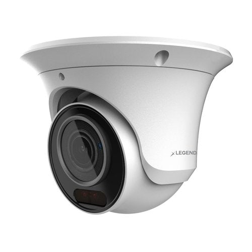 Inaxsys LGNXTO5IRTV LegendNX HDOC 5MP Turret Camera with 3.3mm-12mm Motorized Varifocal Lens for Outdoor Use, White