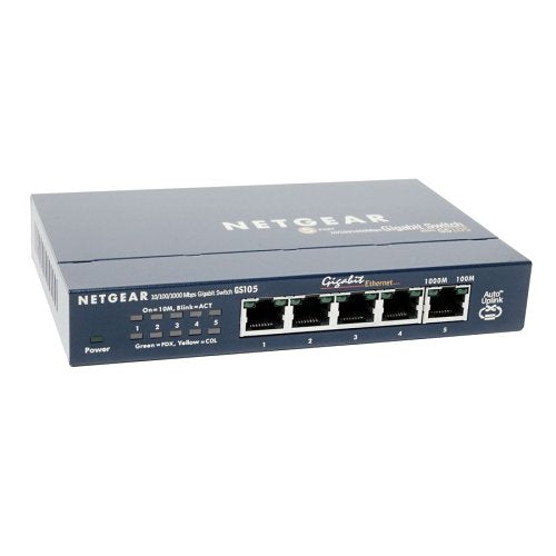 Netgear GS105 5-Port Gigabit Ethernet Unmanaged Switch