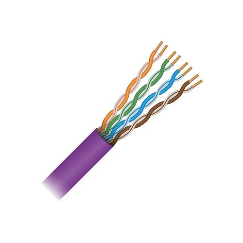 Paige 710636PR 23/4Pair Solid, CAT6, Plenum Cable, Purple Jacket, 1000\' Box