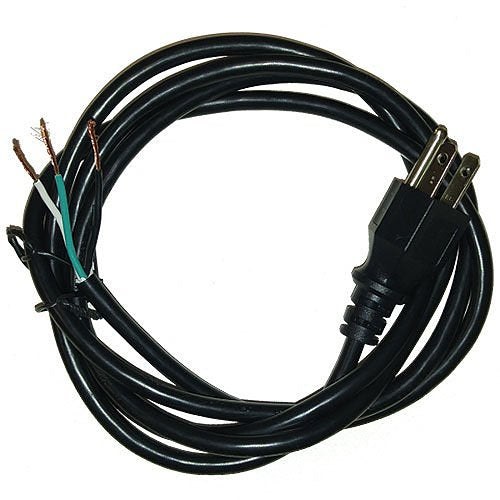 EtherWAN PC-183-72 18-3 Unshielded Power Cord, NEMA 5-15P Plug, ROJ 2\\" 5/8\\" Stripped, 6\', Black