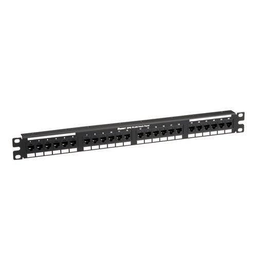 Panduit DP24688TGY Patch Panel, CAT 6 Flat, 24 Port, Grey