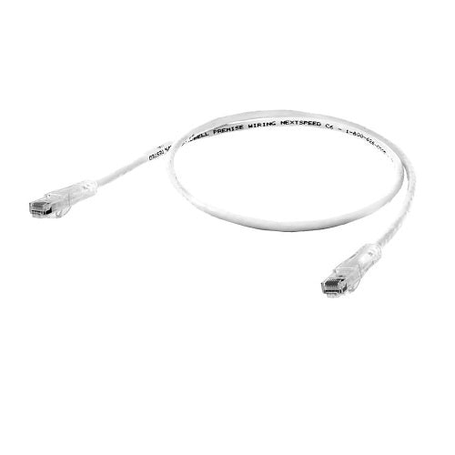 Hubbell HC6W80 CAT6 24-8 NEXTSPEED Patch Cord, Slim, 80\', Copper, White