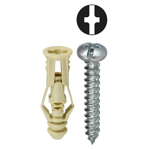 Dottie TG6K Anchor Kit with Pan Head Combination, Beige