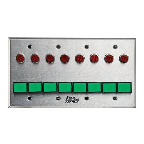 Alarm Controls SLP-5L Illuminated Green 12V 1/2\\" Red LED All Hole, 5EA