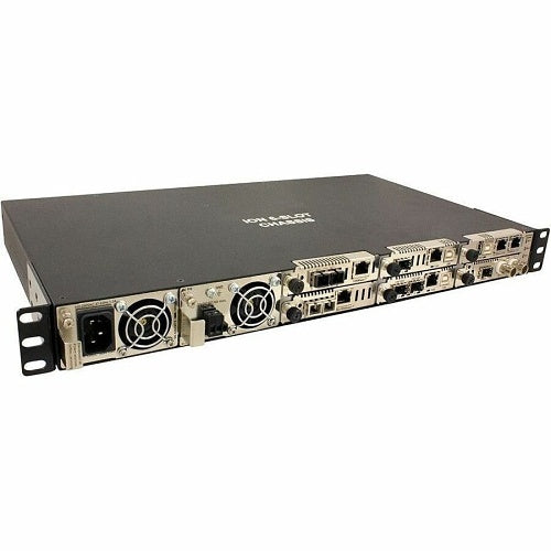 Lantronix ION106-A-LA 6-Slot Chassis with 1 AC Power Supply, 1-Pack