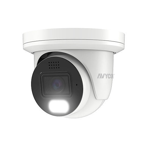 AVYCON AVC-NUE81F28 8MP H.265 Turret IP Camera, 2.8mm Fixed, White