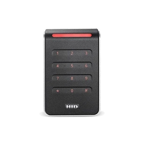 HID 40KNKS-01-001UXB Signo 40K Wall-Switch Contactless Card Profile Reader, Black/Silver