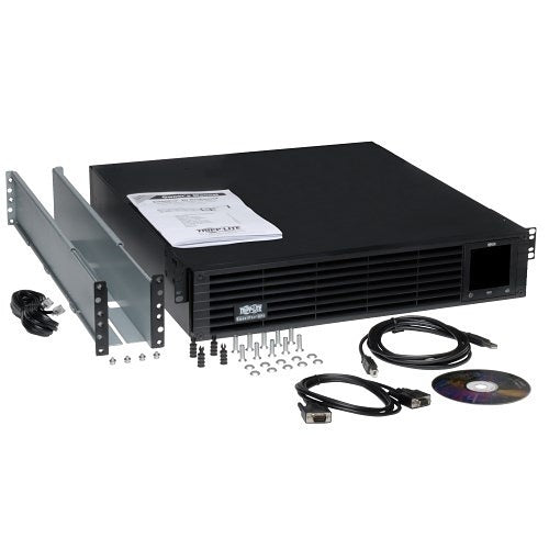 Eaton Tripp Lite SM2200RMXL2UPN SmartPro 120V 2200VA 1920W Line-Interactive Sine Wave UPS, 2U, Extended Run, WEBCARDLXE, LCD, USB, DB9