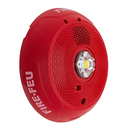 System Sensor PC2RLED-B 2-Wire Bilingual Horn Strobe, Ceiling, Red
