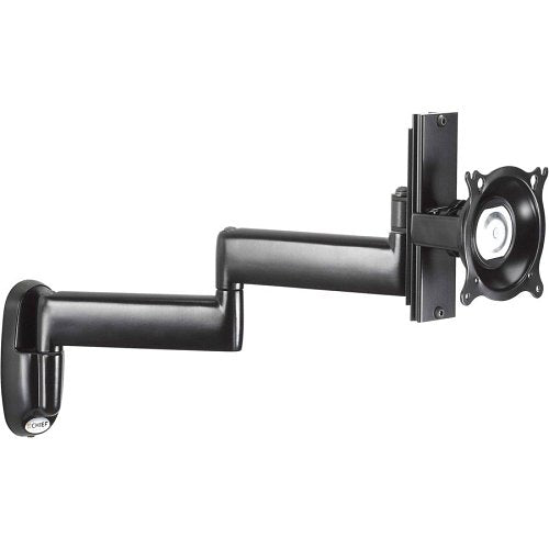 Chief KWD130 Height-Adjustable Dual Swing Arm Wall Mount, 30 lbs Load Capacity, Black Image of CJ-KWD130B