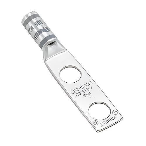 Panduit LCD4/0-12-X Compression Connector Lug, 2-Hole, 4/0AWG, Copper