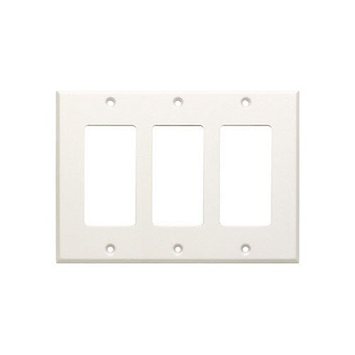 RDL CP-3 Triple Cover Plate, Compatible with Decora Style Products, White