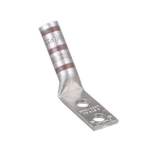 Panduit LCC2-14AH-Q Compression Connector Lug, 2-Hole, #2AWG, Copper
