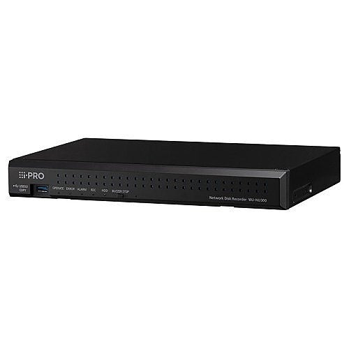 i-PRO WJ-NU300K 16-Channel NVR with Built-in PoE+ Switch, 20 TB HDD