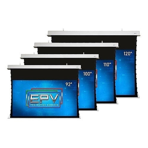 Elite Screens MQE135HW2-E8 135\\" diag. 16:9, In-Ceiling, Tab-Tensioned Electric Projection Screen