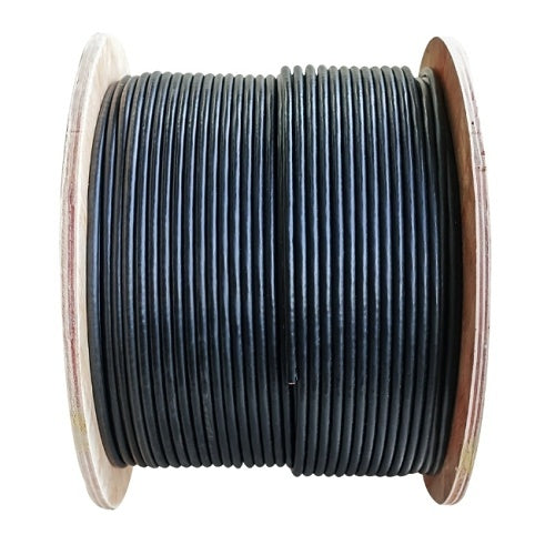 ADI PRO 0E-CAT5DB1BK CAT5e 24/4 Solid BC Outdoor Direct Burial Cable, Unshielded, UTP, 1000\' Wood Reel, Black