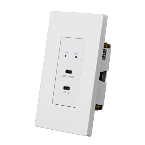 AVPro Edge AC-EXUSB-3-WP-KIT 100M USB 3.2 Gen 1 Wall Plate Extender Kit, White