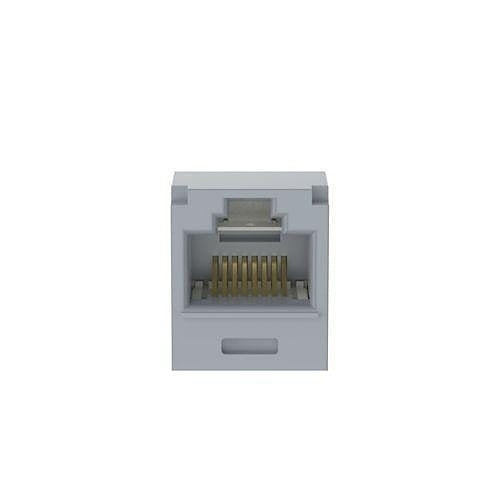 Panduit CJT6X88TGIG Keystone Jack, Mini-Com Module CAT6a 28/30AWG UTP, International Gray