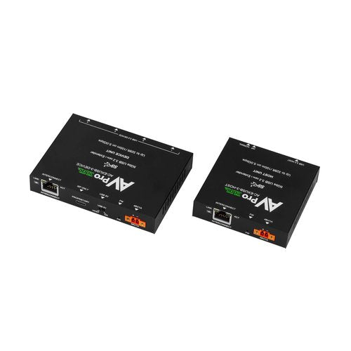 AVPro Edge AC-EXUSB-3-WP-KIT-B 100M USB 3.2 Gen 1 Wall Plate Extender Kit, Black
