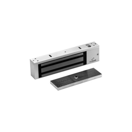DynaLock 2011 DSM Magnetic Lock with Door Status Monitor, 12/24V AC/DC, Clear Anodized Aluminum