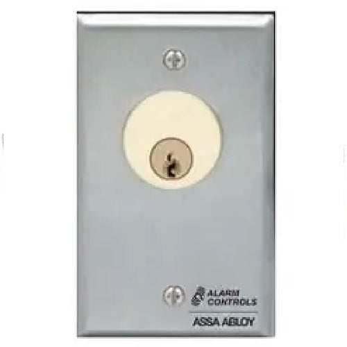 Alarm Controls MCK-4-5 MKT Series Mortise Cylinder Station, Single Gang Image of AC-MCK45