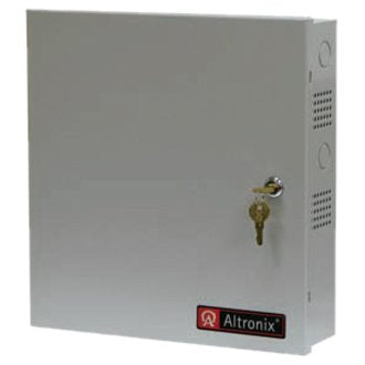 Altronix ALTV1224C4 CCTV Power Supply, 4 Outputs, 2 at 12VDC and 2 at 24VAC at 6A, 115VAC, BC300 Enclosure Image of AX-ALTV124C4
