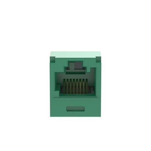 Panduit CJK6X88TGGR Mini-Com CAT6a UTP RJ45 TG Keyed Jack Module, Green