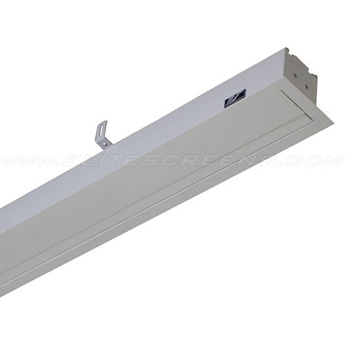 Elite Screens ITE120HW2-E8 Evanesce Tab-Tension Series 120\\" In-Ceiling Electric Motorized Front Projection Screen with 8\\" Top Drop, CineWhite