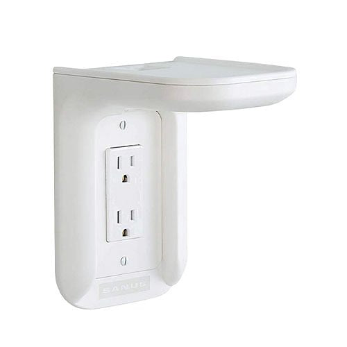 Sanus WSOS1-W1 Sanus WSOS1 Outlet Shelf for Electronics and Speakers up to 10 lb, White