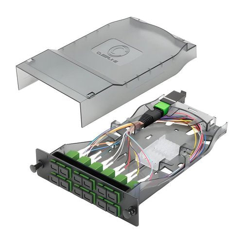 Cleerline CTG-MTSC12-SMA-B2 HD MTP Elite 12-Fiber Cassette, SM(OS2), 1x12F MTP Male to 12 Duplex SC/APC, Type B2