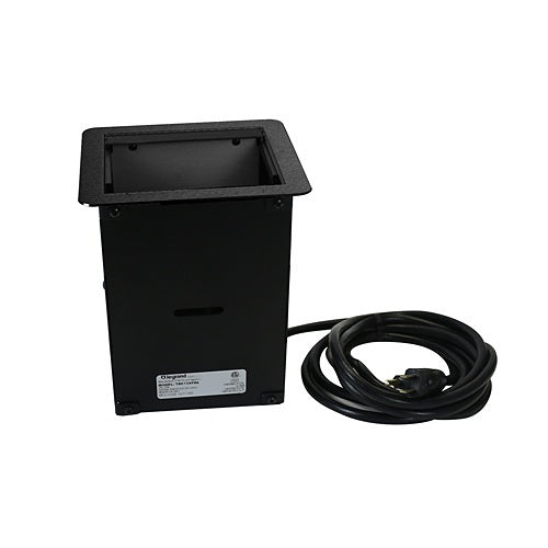 Wiremold TB672AUBK InteGreat AV Table Box with USB, Black