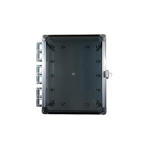 Mier BW-SL1084C Electrical Enclosure with Clear Door, NEMA Rated Outdoor 10\\" H x 8\\" W x 4\\" D, Polycarbonate, Gray
