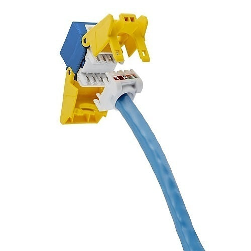 Hubbell NSJU6AB netSELECT CAT6A Jack with Cobra-Lock Termination