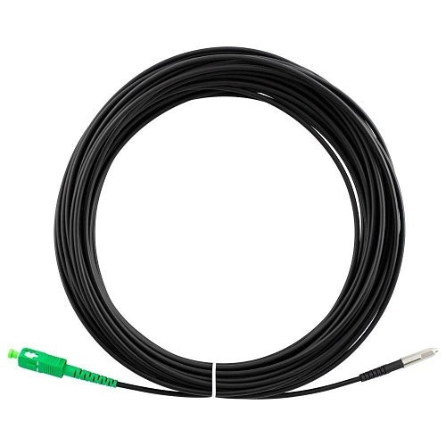 Lynn Electronics S-SABSA1-NKHI3-050F Simplex Fiber Optic Patch Cable, Pushable/Pullable Indoor/Outdoor Bullet Fiber, OS2 Single Mode, SC/APC to SC/APC Connectors, 50\'
